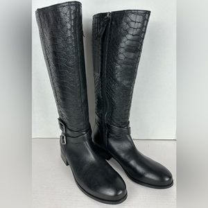 New Trotters Women’s Liberty Full Zip Wide Calf Knee High Fashion Boots 9M